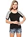 Zeagoo Women Summer Short Sleeve Blouse Casual Tops Lace T-Shirt