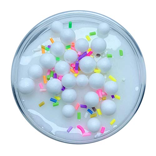 Naiflowers 5Pcs Cloud Slime Toy Mud Fluffy Bead Ice Cream Clay Educational Toys DIY Stress Relief Funny Mochi Squishy Toy for Children Kid Toddler Girl (Multicolor)
