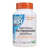 Doctor's Best High Potency Serrapeptase (120,000 Units), 90-Count