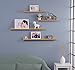 O&K FURNITURE Set of 2 Picture Ledge Wall Shelf Display Floating Shelves (Oak, 18.9