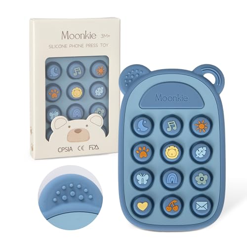 Moonkie Silicone Press Phone Teething Toy