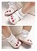 Meckior Infant Baby Girl Sandals Soft Non-Slip Rubber Sole Handmade Princess Wedding Dress Shoes Toddler First Walkers