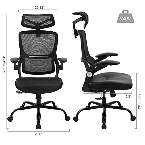 Ergonomic Office Chair, High Back Mesh Desk Chair with Lumbar Support