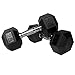 XMark Hex Dumbbells, Rubber Coated, 35 Pound Pair