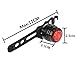 Waterproof Ultra Bright Bicycle Rear Tail Light Red Flashing Light Bicycle Safety Warning Rear Lamp with Aluminium Alloy ,Easy to Install