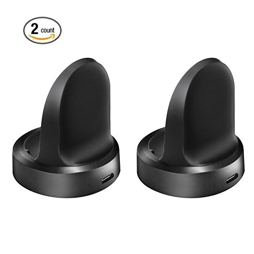 Gear S3 Charger Dock (2PCS), Emilydeals Extra Charger Cradle Dock for Samsung Gear S3 Classic / Frontier Smart Watch (Gear S3 Charger - 2PCS)