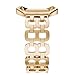 Alonea Stainless Steel Bracelet Smart Watch Band Strap + Case Cover For Fitbit Blaze (Gold)