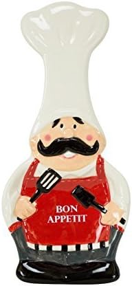 Boston Warehouse Spoon Rest, Bon Appetit Chef by utensil holder
