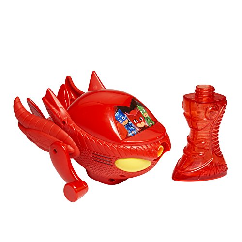 Little Kids PJ Masks Owlets Glider Bubble Blower Vehicle, Includes 4Oz of Bubbles Toy, Red