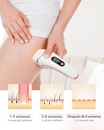 Haarlosy Pulsed Light Epilator, Ultimate Laser Epilator - 9 Energy Levels, 2 Modes, IPL Hair Removal for Armpits, Bodies, Men, Women, Home Salon, 999,999 Flashes IFE05