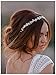 SWEETV Rhinestone Wedding Headband Hair Vine Headpieces Silver Birdal Hair Accessories for Brides
