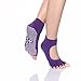 Yoga Socks Toeless Non Slip Skid Pilates Grippy Barre Cotton Sock for Women Pack of 5