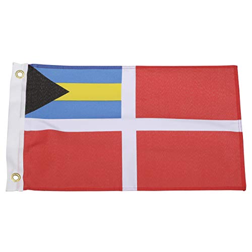 Seachoice 78241 Bahamas Courtesy Flag - 18 x 12 Inch Nylon Flag - Canvas Header and Brass Grommets