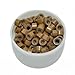 E-TING 1000 PCS 5mm Color Silicone Lined Micro Rings Links Beads Linkies for I Bonded Tipped Hair Extensions (Light Brown)
