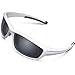 TOREGE Polarized Sports Sunglasses for Man Women Cycling Running Fishing Golf TR90 Unbreakable Frame TR034 (Grey)