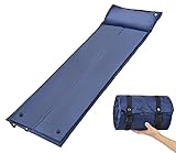 Aliglow Self-Inflating Sleeping Pad Camping Mat with Attached Pillow and Foldable Infinite Splicing Design,Tent Air Mattress Inflatable Lounger Sofa Bed for Outdoor Activity