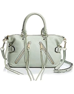 Moto Leather Satchel Blue Pale Sage Hr25imos26
