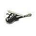 NewSilkRoad Guitar Shape Music Musician Tie Clip Tie Bar for Skinny Necktie with Gift Bag (1pcs)