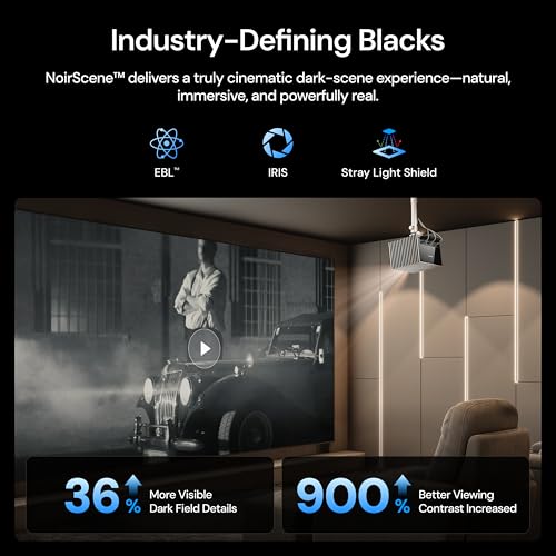 Valerion VisionMaster Max 4K Laser Projector, 3500 ISO Lumens, Anti-RBE, Speckle-Reduction, Flagship Black Level, 0.9–1.5:1 Optical Zoom, 300", IMAX Enhanced, HDR10+, 3D, Gigabit 4ms 240Hz