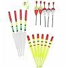 C-Pioneer-15PCS-Fishing-Lure-Floats-Bobbers-Slip-Drift-Tube-Indicator-Assorted-Sizes-Float