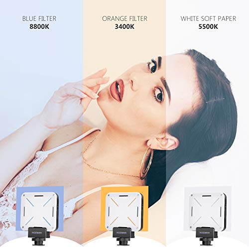 Neewer Mini Lumière LED Vidéo – 12 LED Lampe de Poche sur Caméra,CRI 95+,Batterie Intégrée,Sabot et Sac Fournis pour…