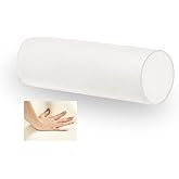 Velvetcossy Memory Foam 16x6 Neck Pillows for Sleeping, Neck Pain Relief, Side Back Stomach Sleeper, Car or Office Chair Sofa,Support Cervical Pillow with Soft Velvet Pillowcase (Beige)