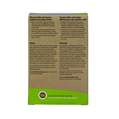 Urnex 19-FCEDP-2PK Full Circle Espresso Machine 2 Single Use Packets-Descaling Powder Safe On Keurig Delonghi Nespresso Ninja Hamilton Beach Mr Coffee Braun and More, 2 Ounce - Thumbnail 4