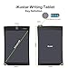 Writing Tablet iKustar 8.5-Inch LCD Electronic Graphic Durable Drawing And Writing Board With Pen for Office Home (Black)