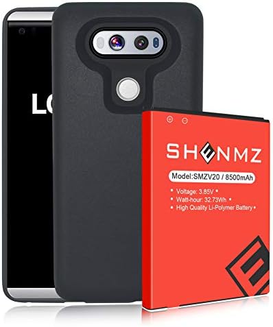 (Upgraded) AexPower LG V20 Extended Battery [8500mAh] Replacement with Soft TPU Full Edge Protection Case (More Than 2.2X Extra Battery Power) for LG V20 All Versions