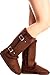Amy Shoes SUEDE MATERIAL SIDE BUCKLE DESIGN CASUAL KNEE HIGH BOOTS