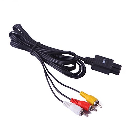 image for HDE AV Composite RCA Cable Compatible with Nintendo N64 / GameCube / S