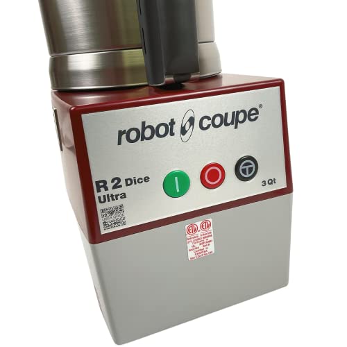 Robot Coupe R2U DICE Combination Food Processor with 3 Quart Bowl