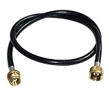 DOZYANT 4 Feet Propane Distribution Tree Extension Hose Assembly 1" x20 Female Throwaway Cylinder Thread x 1" x20 Male Throwaway Cylinder Thread - T and Y Connector