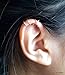 No Piercing Set Of Two Ear Cuffs For Upper Ear Cartilage,Fake Conch Earring, ear jackets- Sterling Silver, 14k Gold Filled.