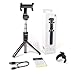 MAONO Selfie Stick Tripod AU-Z06 Integrated Stand with Extra Silicone Phone Stand Bluetooth Remote, Extra Cell Phone Stand, Portable Monopod for Smartphone
