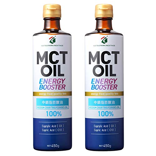 医師推奨 MCTオイル 450g 勝山ネクステージ 2本セット 中鎖脂肪酸100％ 植物油 c8 c10 ケトジェニック ダイエット 筋トレ 無味無臭 まとめ買い セット販売 糖質制限商品画像