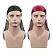 2 PIieces Silky Soft Durag Headwraps with Extra Long Tail and Wide Straps for 360 Waves