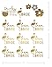 Bachelorettesy Wedding Temporary Tattoos 6 Sheets Bride Bachelorette Stickers 100+ Metallic Gold Tattoos for Bridal Party, Bachelorette Trip, Bridal Shower Party Decorations, Party Favors (Summer)