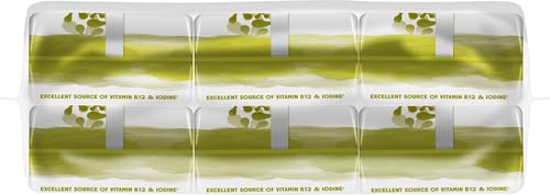 GIMME SEAWEED ORGANIC PREMIUM ROASTED SEAWEED SNACKS, EXTRA VIRGIN OLIVE OIL, 6 COUNT, KETO, VEGAN, GLUTEN-FREE, GREAT SOURCE OF OMEGA3S AND IODINE, HEALTHY ON-THE-GO SNACK FOR KIDS AND ADULTS