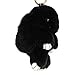HXINFU Real Rabbit Fur Ball Keychain Bag Plush Pom Poms Fluffy Bunny Keychain