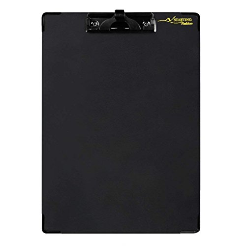 Plastic Clipboard A4 Profile Clip Hardboard Strong Clip Writing Drawing Board Paper Holder Writing Memo Folders Paper Clip Organizer for Office School Doctor Nurses Field Staffs Kids Officemate