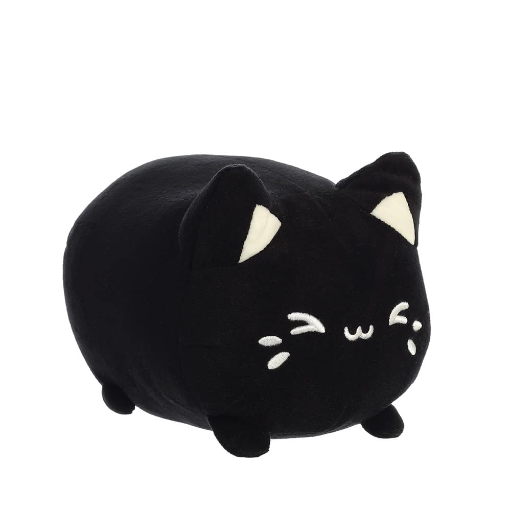 Aurora, 14272, Tasty Peach Black Sesame Meowchi, 7In, Eco-friendly soft toy