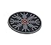 M-Tac Helm of Awe Viking Morale Patch PVC Norse Rune Vegvisir Morale (Gray)