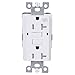 [10 Pack] LGL 20Amp 125V GFCI Duplex Self-Test Receptacle Outlet, Tamper Resistant, Weather Resistant, UL listed, 2 LED Indicator Lights, End-of-Life Alarm, Indoor and Outdoor Outlets, White