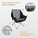 KingCamp Oversize Camping Folding Sofa Chair Padded Seat with Cooler Bag and Armrest Cup Holder, Black&Dark Gray