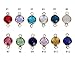 1 Set Mixed Birthstone Charm Connectors 8mm Austrian Crystal Beads 14k Gold Plated (12pcs) for Earrings Bracelet Necklace Jewelry Making CCP3-G