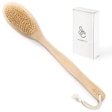 Saunarctic´s Nordic Style Natural Bath and Body Brush, Long Handle, Practical, Durable and Elegant Scrub for Relaxing Spa Moments and Brushing