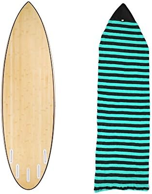 Richermall 6'0''Surfboard Sock Cover 4Colors Light Protective Stretch Sock Bag for your Surf Board Pointed Nose (D)