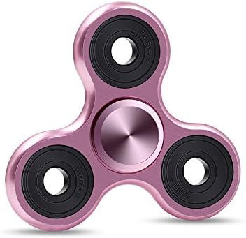 Fidget Spinner Toy Alloy EDC Hand Spinner for Autism and ADHD Rotation Long Time Stress Relief Toys by NuoYaRen 02,pink