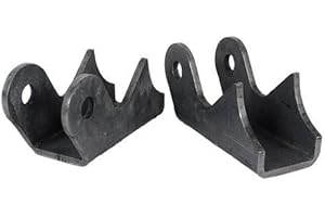 RUKSE Universal Axle Side Heavy Duty Weld On Shock Mounts - Pair - CNC Cut 3/16″ Thick Plate Steel Compatible with XJ TJ JK YJ